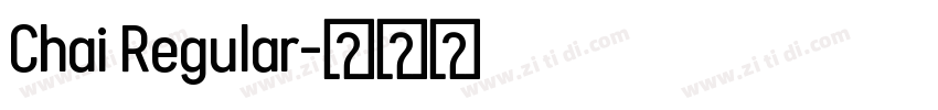 Chai Regular字体转换